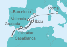 Itinerario del Crucero Marruecos, España - Explora Journeys