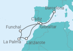 Itinerario del Crucero Islas Canarias y Portugal - Explora Journeys