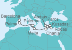 Itinerario del Crucero Italia, Malta, Grecia - Explora Journeys