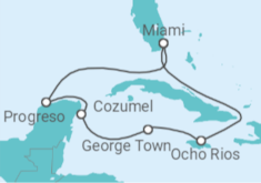 Itinerario del Crucero Caribe Occidental - Explora Journeys