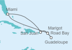 Itinerario del Crucero Caribe Oriental - Explora Journeys