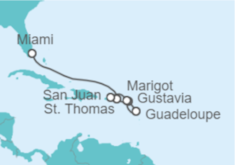 Itinerario del Crucero St. Thomas, San Bartolomé y Guadalupe - Explora Journeys