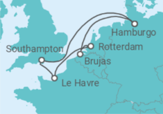 Itinerario del Crucero Perlas del Norte - MSC Cruceros