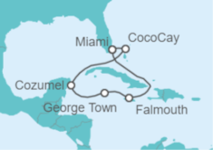 Itinerario del Crucero México, Islas Caimán, Jamaica - Celebrity Cruises