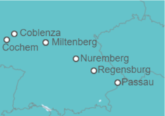 Itinerario del Crucero Crucero Alemania romántica  (de Trier a Passau) - Panavision