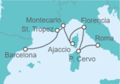 Itinerario del Crucero Francia, Mónaco, Italia - Explora Journeys