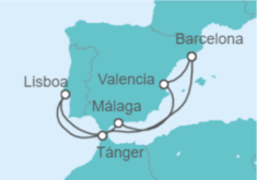 Itinerario del Crucero Marruecos, Portugal y España - Explora Journeys
