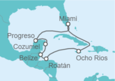 Itinerario del Crucero Caribe Occidental - Explora Journeys