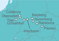 Itinerario del Crucero Crucero Alemania Romántica (de Passau a Trier) - Panavision