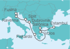 Itinerario del Crucero De Estambul a Venecia  - Explora Journeys