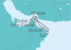 Itinerario del Crucero Emiratos Árabes y Omán - Explora Journeys