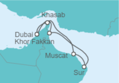 Itinerario del Crucero Emiratos Árabes y Omán - Explora Journeys