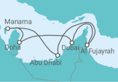 Itinerario del Crucero Emiratos Árabes - Explora Journeys