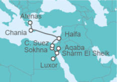 Itinerario del Crucero De Luxor a Atenas - Explora Journeys