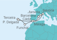 Itinerario del Crucero Hacia el Océano Atlántico - Costa Cruceros