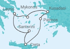 Itinerario del Crucero Atenas y escapada a las Islas Griegas - Celestyal Cruises