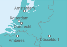 Itinerario del Crucero De Düsseldorf a Ámsterdam  - Riverside