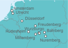Itinerario del Crucero De Amsterdam a Nuremberg  - Riverside