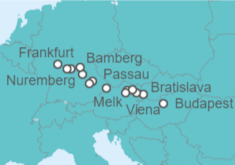 Itinerario del Crucero De Budapest a Frankfurt  - Riverside