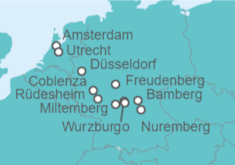 Itinerario del Crucero De Amsterdam a Nuremberg - Riverside