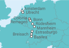 Itinerario del Crucero De Amsterdam a Basilea - Riverside