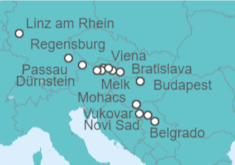 Itinerario del Crucero De Budapest a Regensburg  - Riverside