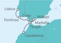 Itinerario del Crucero España - Ponant