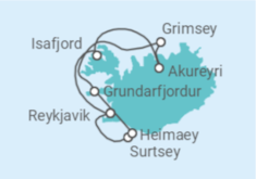 Itinerario del Crucero Islandia - Ponant