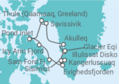 Itinerario del Crucero LE BOREAL desde Kangerlussuaq - Ponant