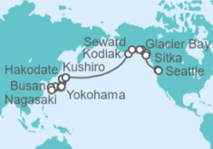 Itinerario del Crucero De Yokohama a Seattle - Cunard