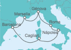 Itinerario del Crucero _Un mar, mil historias - Costa Cruceros
