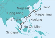 Itinerario del Crucero Vietnam, China, Taiwán, Japón - Celebrity Cruises