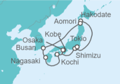 Itinerario del Crucero Japón, Corea Del Sur - Celebrity Cruises