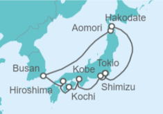 Itinerario del Crucero Lo mejor de Japón  - Celebrity Cruises