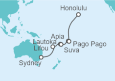 Itinerario del Crucero Fiji, Samoa, Samoa Americana, Estados Unidos (EE.UU.) - Celebrity Cruises