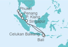 Itinerario del Crucero Malasia, Tailandia - Celebrity Cruises