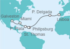 Itinerario del Crucero Desde Lisboa a Galveston (Texas) - NCL Norwegian Cruise Line