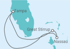 Itinerario del Crucero Bahamas - NCL Norwegian Cruise Line