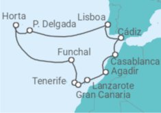 Itinerario del Crucero Islas Canarias - NCL Norwegian Cruise Line