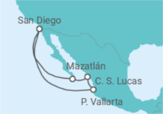 Itinerario del Crucero México - NCL Norwegian Cruise Line