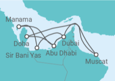 Itinerario del Crucero Oriente Medio al completo II - AIDA