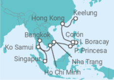 Itinerario del Crucero Desde Singapur a Keelung (Taiwan) - NCL Norwegian Cruise Line