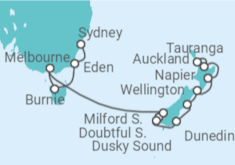 Itinerario del Crucero Desde Auckland (Nueva Zelanda) a Sydney (Australia) - NCL Norwegian Cruise Line