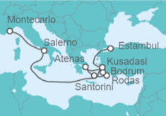 Itinerario del Crucero Desde Montecarlo (Mónaco) a Estambul (Turquía) - Regent Seven Seas
