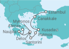 Itinerario del Crucero Turquía, Grecia - Ponant