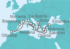 Itinerario del Crucero Desde Civitavecchia (Roma) a Nápoles (Pompeya) - Princess Cruises