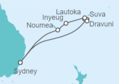 Itinerario del Crucero Fiji, Nueva Caledonia - Princess Cruises