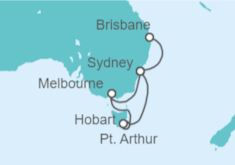 Itinerario del Crucero Australia - Princess Cruises