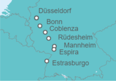 Itinerario del Crucero Navidad en el Rin - Crucemundo