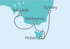 Itinerario del Crucero Explorador del sur de Australia - Princess Cruises